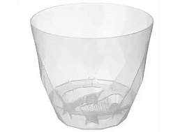 Кашпо цветочное 1,3л Laurel 5001/2481 прозрачное с поддоном