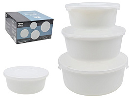 Набор салатников керамика 4пр MW-4T/4066 WHITE с/кр