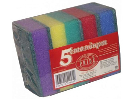 Губка для посуды ГХ005 Бытовая-с чист.слоем 5шт Стандарт