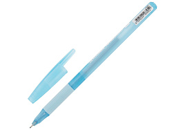 Ручка Brauberg 144383 с грипом "i-STICK POINT LIGHT BLUE", СИНЯЯ, пишущий узел 0,7 мм, линия письма 0,35 мм
