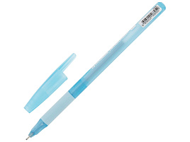 Ручка Brauberg 144383 с грипом "i-STICK POINT LIGHT BLUE", СИНЯЯ, пишущий узел 0,7 мм, линия письма 0,35 мм