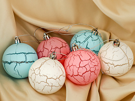 Набор шаров 6см 3276635 Кракле 6шт