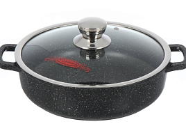Жаровня 26см 3л с/кр Горница Иж2611аг Induction гранит 8289