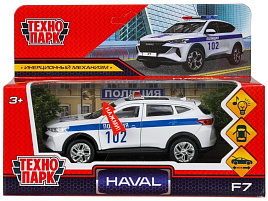 Машина металлическая F7-12SLPOL-WH haval f7 ПОЛИЦИЯ, свет-звук, 12,5 см, белый