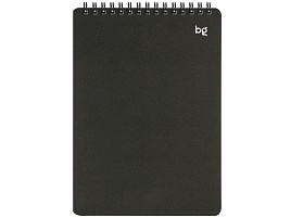 Блокнот 60л. BG Б5гр60_пл 57752 "Base", А5 на гребне черная пластиковая обложка, тиснение фольгой