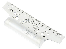 Рейсшина 22см. ЛР01 пластиковый ролик, европодвес