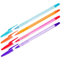 Ручка OfficeSpace BPAF_1841 "Fluo" синяя, 0,5мм, ароматическая, корпус ассорти