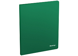 Папка с бок.мет.приж. Berlingo FSc_A4983 "Soft Touch" А4, 17мм, 700мкм, зеленая, с внутр. карманом