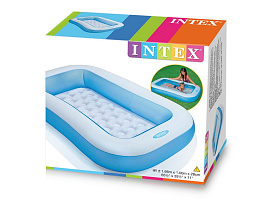 Надувной бассейн 57403 прямоугольный с надувным дном 166*100*28см от 2х лет
