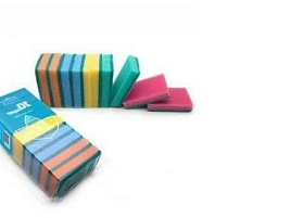 Губка для посуды ГХ003 Бытовая с чист.слоем Супер 10шт