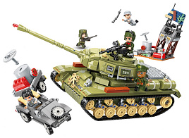 Конструктор Брик 21014/111941 Танковый корпус 858дет