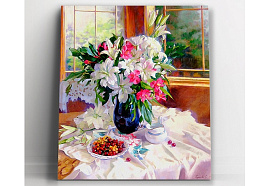 Алмазная мозаика 30*40 НД-0428 Летняя веранда