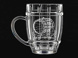 Кружка для пива 3226/1-Г Бочка хмеля 500мл