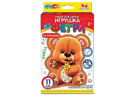 Аппликация из фетра FETR-120530 Мишка , со стразами
