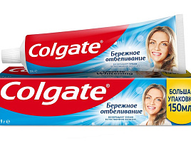 Зубная паста Колгейт 150мл Бережное отбеливание(С/Р)