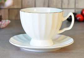 Чайная пара 14G04-GL 2G Пломбир в подарочной упаковке