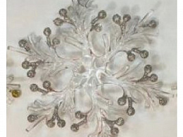 Подвеска пластик Снежинка НУ-5024