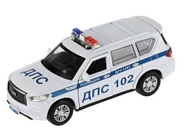 Машина металлическая QX80-12POL-WH  INFINITI полиция 12,5см