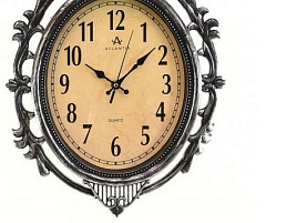 Часы настенные Atlantis 46*31 TLD-35191 серебро