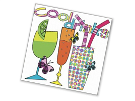 Салфетки 40л.Design Коктейль