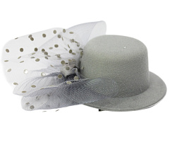 Зажим для волос H-16 Шляпа/Цветок/Фатин