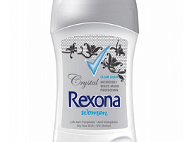 Дезодорант Rexona 40мл стик Крист.Чист.без запаха жен(Unilever)5312