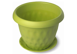 Кашпо цветочное 1,7л Розетта С126зел зеленый с/п