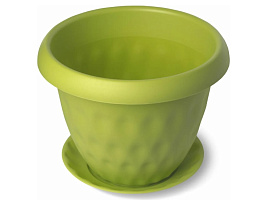 Кашпо цветочное 1,7л Розетта С126зел зеленый с/п