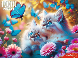 Пазл 1000эл. Котята и бабочки ХП1000-8280