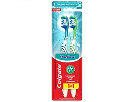 Зубная щетка Colgate Макс Блеск 1+1 средняя(С/Р)