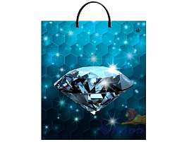 Пакет петля с пласт.ручкой 40*44 Мноногранность