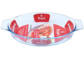 Форма для запекания стекло 0,8л R2/800 с ручками овал