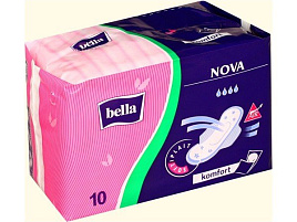 Прокладки Белла Нова софт с крыл.10шт 3068/6748