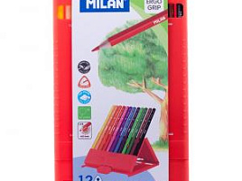 Карандаши цветные 12цв. Milan 0729312 "231" трехгран., заточен., пластик.уп., европодвес