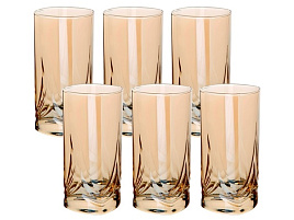 Набор стаканов 6шт 41630/05/6126 Золотистый мед 290мл
