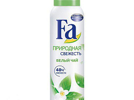 Дезодорант Fa 150мл Прир.свеж.Белый чай(Shw)спрей 1334