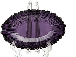 Блюдо стекло 15,5см 10545/7381 Аметист
