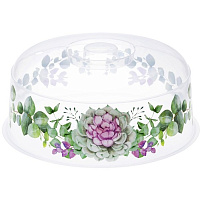 Крышка для СВЧ 24,5см Каменная роза М1416