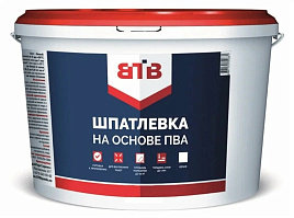 Шпатлевка на ПВА 0,7кг ВТВ банка 0426