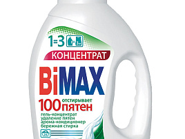 Стиральный порошок жидкий BIMax-Гель 1300мл.100 Пятен