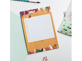 Блок для записей Meshu MS_39258 (To Do list) 14,8*21,0см (А5), 50л., "Bright life", насклейке