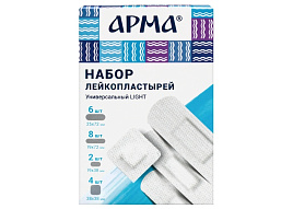 Пластырь медицинский Арма №20 Универсал Лайт бактерицидный на нетканной основе