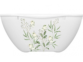 Миска пластик 1,8л 435247316/6049 PERFECT белый