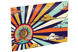 Папка-конверт с кнопкой Berlingo EFb_A4S15 "Groovy" A4, 330мкм, с рисунком