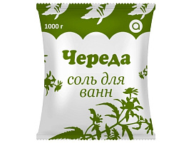 Соль для ванн 1000г Аромика Череда