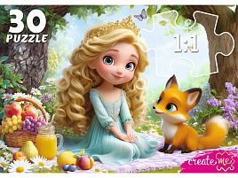 Пазл 30эл. Принцесса и лисенок ПУ30-3182