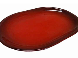 Блюдо керамика 30*21,5 КРС14458208 Красная