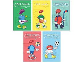 Блокнот 48л. BG Б7ск48 12768 "Твой спорт", А7 на склейке