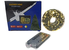 Электрогирлянда проволока 100м желтая 1000 ламп с пультом