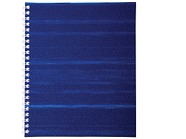 Тетрадь 96л. бумвинил Т5гр_бв96к_12337 клетка, на гребне, синий